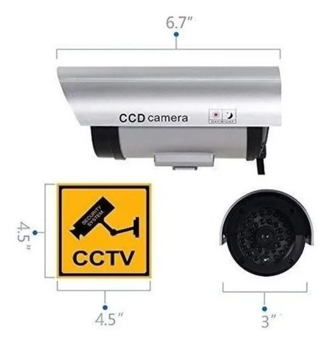 Wali Bullet Dummy Falso Vigilancia De Seguridad Cctv Cámara