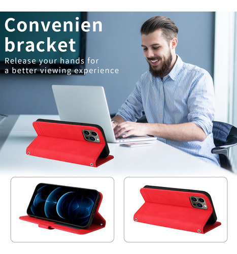 Funda De Piel Con Tapa Tipo Cartera Para Huawei Nova Y90, Y72, Y71, Y70 Plus Y61