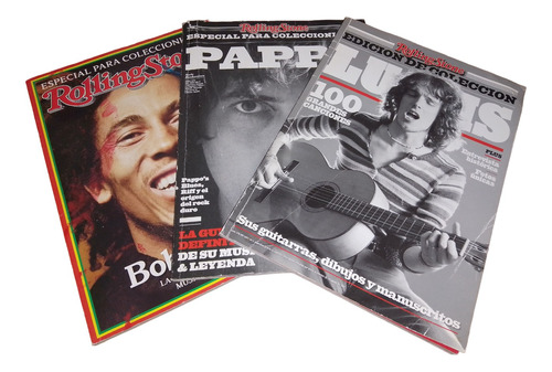 Revista Rolling Stone 3 De Colección Spinetta Pappo Marley