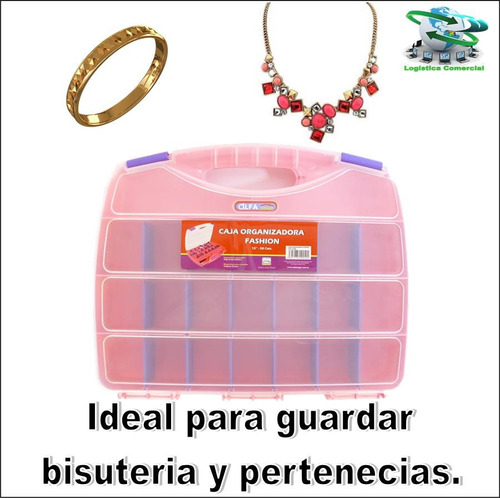 Imagen 4 de 8 de Caja Organizadora Tipo Maleta 23 Espacios Alfa Hogar
