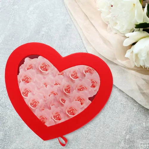 Heart Flower Box Flower Preservation Double Layers | MercadoLivre