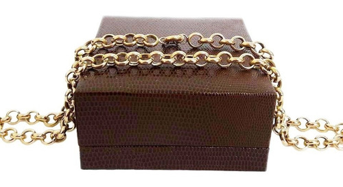 Corrente Cordão Elo Português 25 Gramas 8mm 42cm Ouro 18k