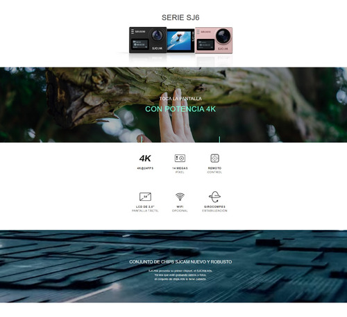 Pack Cámara Mas Dos Baterías Sjcam Sj6 Legend 4k Wifi