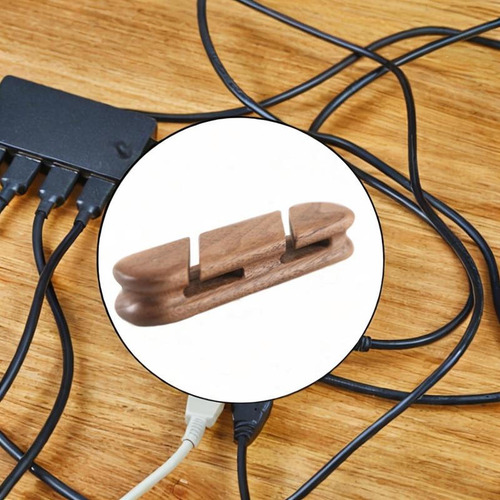 Cable Multifunción De Madera Para Gestión De Cables, Pequeño