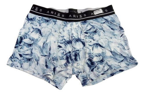 Boxer Hombre Algodon Lycra Estampado Bluo Arias 93002