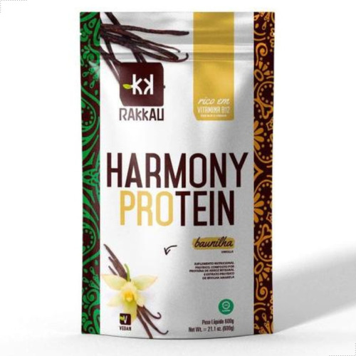 Harmony Protein Baunilha Vegana Vegetal Rakkau 600g 
