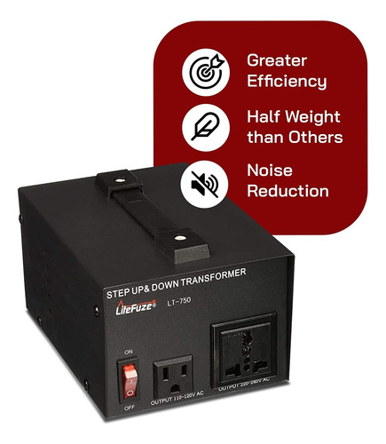 Transformador Convertidor De Voltaje Litefuze Lt-750 750w