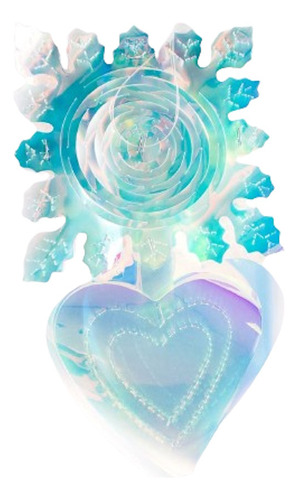 Figura Decorativa Selanusa Reflejante Guía Corazón Azul