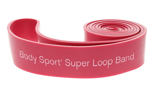Body Sport Super Loop Band - Banda De Gran Resistencia, Rojo