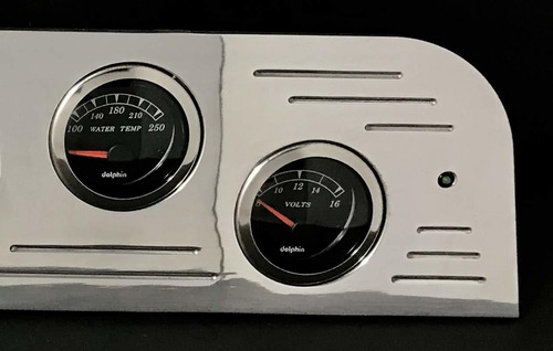 Dolphin Gauge Camion Gps Dash Cluster Panel Set Negro