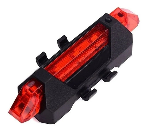 Luz Led Trasera Roja Carga Usb 5 Led - Rodados Mieli