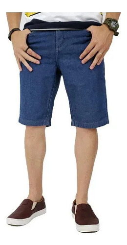 Bermuda Masculina Jeans Com Lycra Plus Size Até Nº 64