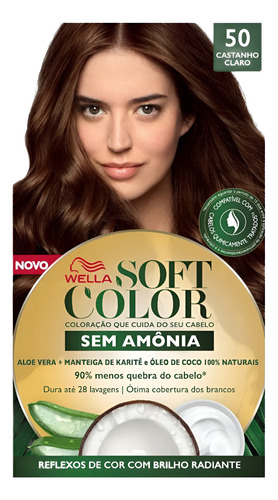 Tinta Soft Color Sem Amônia Cabelo 50 Castanho Claro Wella