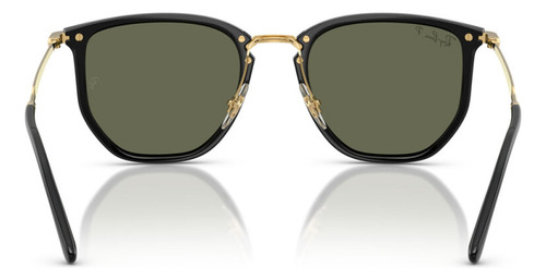 Lentes De Sol Ray-ban Icónicos Polarizados Rb4451 630658 50 Único Negro Verde Oscuro Negro Dorado