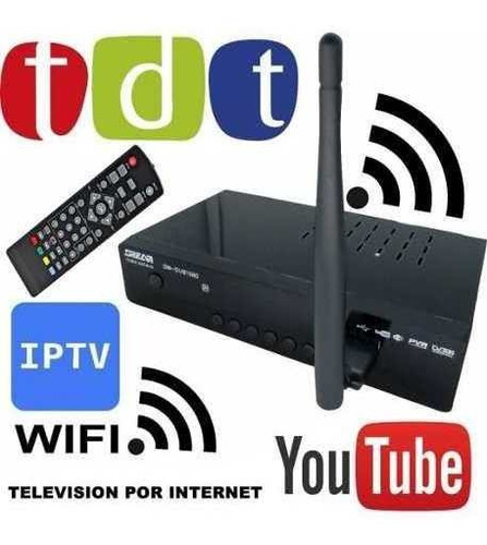 Decodificador Tdt Wifi Tv Dvb T2 Digital + Antena + Control