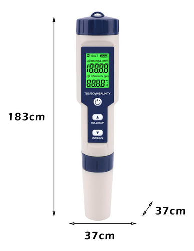 . Medidor De Ph Tds Teste De Condutividade E Salinidade Da