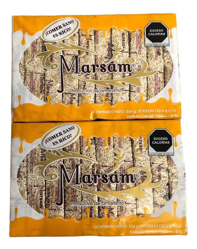 140 Barras Alegrias Amaranto Miel Cacahuate Pasas Piloncillo