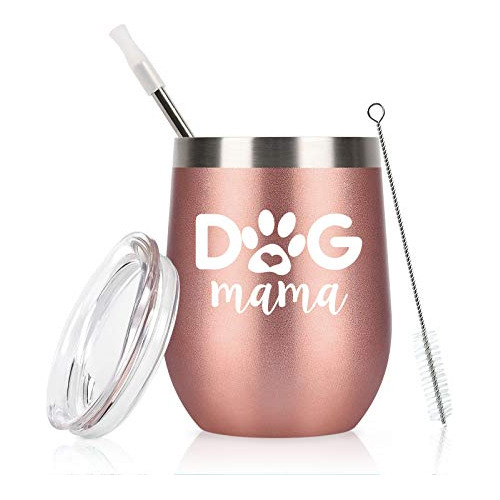 Regalos Mamá De Perros, Taza De Vino De Mamá De Perro...