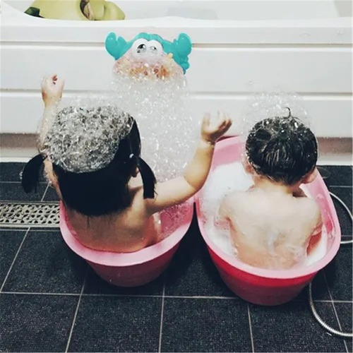 A Baby Crab Bubble Bath Toy