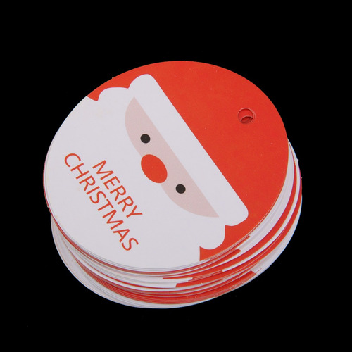 Imagem 2 de 5 de Cartão De Presente De Natal Oval Santa