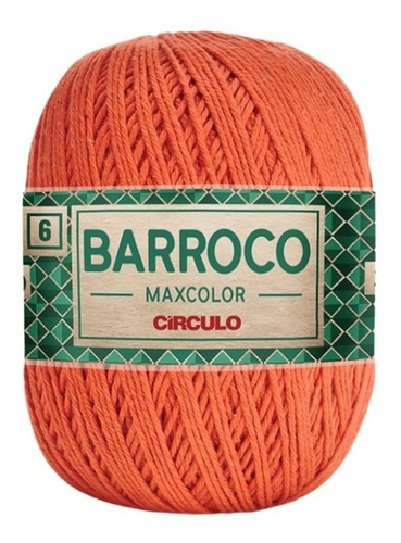 1 Novelo Barbante Barroco Para Sousplat Nº6 200g - Circulo Cor 4707 - Telha