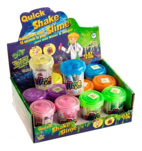 Slime Quick Shake Pote X 4 Unidades
