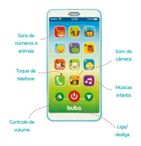 Imagem 1 de 1 de  Baby Phone - Azul