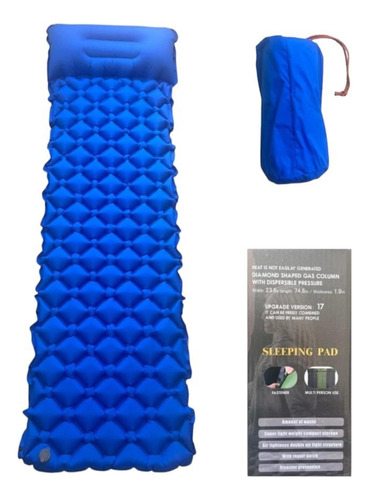 Colchoneta Inflable Y Portátil Para Camping, Caza, Pesca.