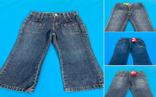 Pantalón De Jean Para Niñas, Tallas 2 Y 4.