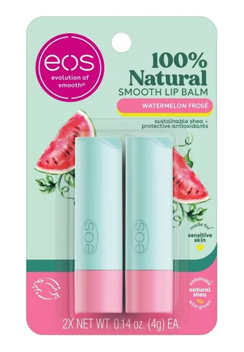 Eos Pack 2 Bálsamo Labial Watermelon Frosé Sandía Helada