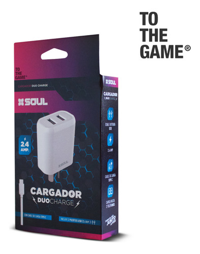 Cargador Original Soul Compatible Con iPhone 6 7 8 Xs 11 12