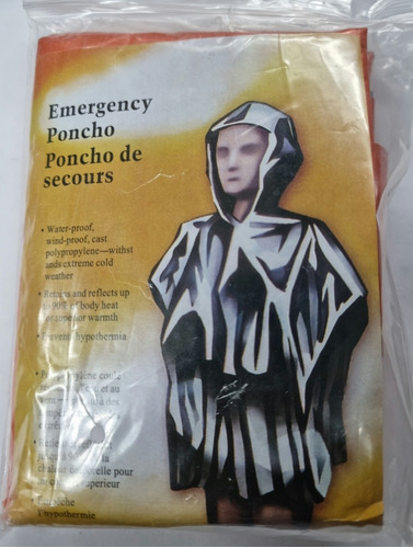 Poncho De Lluvia De Emergencia Todo Terreno Jainelfishing