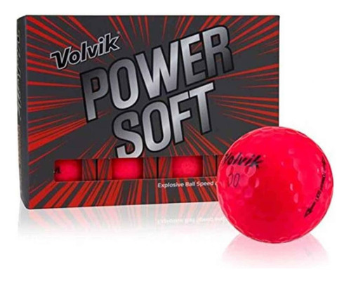 Pelotas Bolas De Golf Volvik Power Suaves Rojo