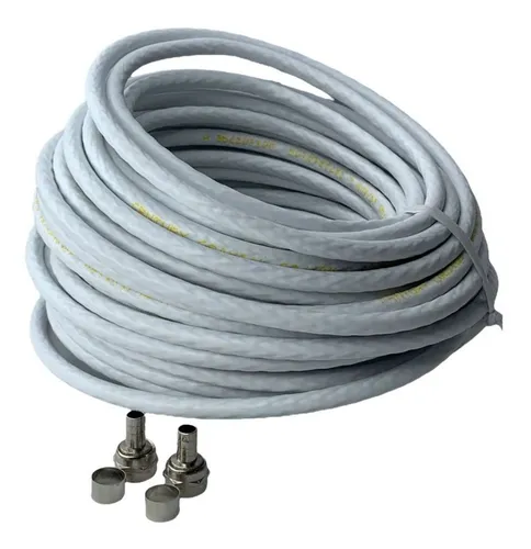 comprar Kit Cabo Coaxial 15 Mts Rg59 P\u002Fantena E Conectores