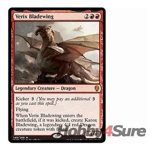 Verix Bladewing X 4 M/nm Magic: El Encuentro Mtg Dominaria