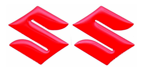 Emblema Adesivo Resinado Logo Tanque Suzuki Vermelho Re2 Fgc