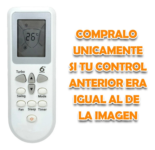 Control Remoto Para Whirlpool Aire Ac Dg11d3-01