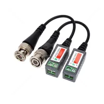 Comprar 2 Balun Pasivo Bnc Para Camaras Vigilancia Cctv Con Colillas