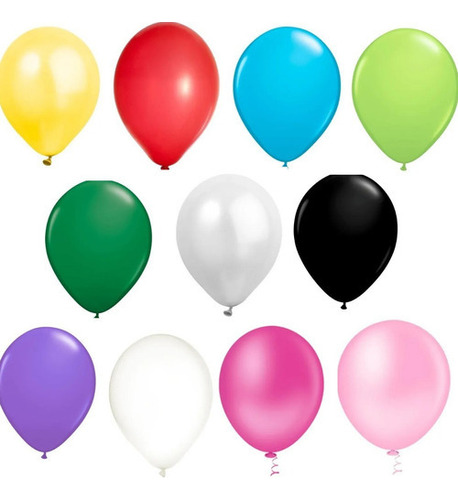 Bexiga Balão Liso Picpic 10 Polegadas 50 Unidades Festas Cor Verde-escuro