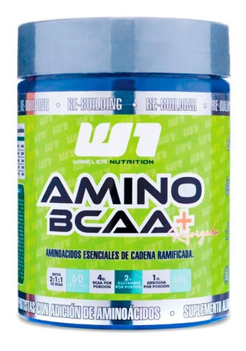 Amino Bcaa 600 Grs. 60 Servicios Winkler Nutrition Sabor Melón Tuna