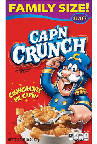 Cap´n Crunch Cereal Impo Family Size 627g Delgabacho Mx