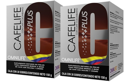 Cafelife Plus 2cajas 60 Sobres. - Unidad a $77500