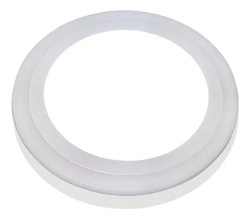 Kit 3-luminaria 3 Estagio Redonda Sobrepor 24w Fria/quente Branco
