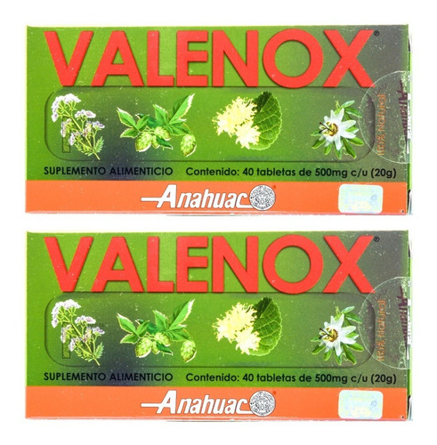 (duo Pack) Valenox (40 Tabs) Anahuac