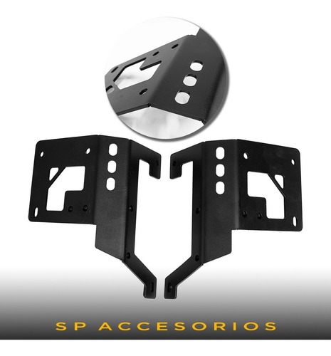 Imagen 5 de 8 de Diadema Bracket Para Barra Led Jeep Jl Wrangler 2019/2021