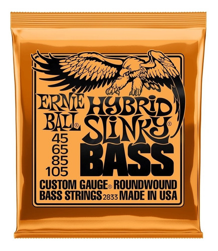 Cuerdas Bajo Electrico 4 Ernie Ball Hybrid Slinky 45-105