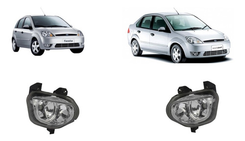 Faros Neblineros Ford Fiesta 2003 2004 2005 2006 A 2008 Par 