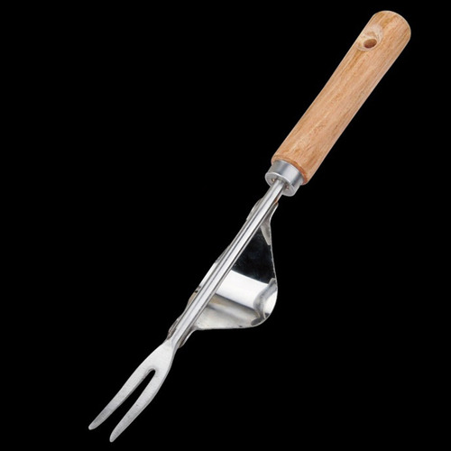 Extractor De Malezas Portátil Con Mango De Madera Para