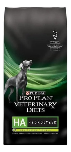 Alimento Pro Plan Veterinary Diets HA Hydrolyzed para perro adulto todos los tamaños sabor mix en bolsa de 11kg