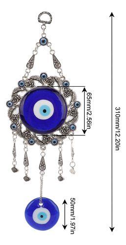 Colgante Único Para Colgar Con Forma De Ojo Azul, Adorno Tur